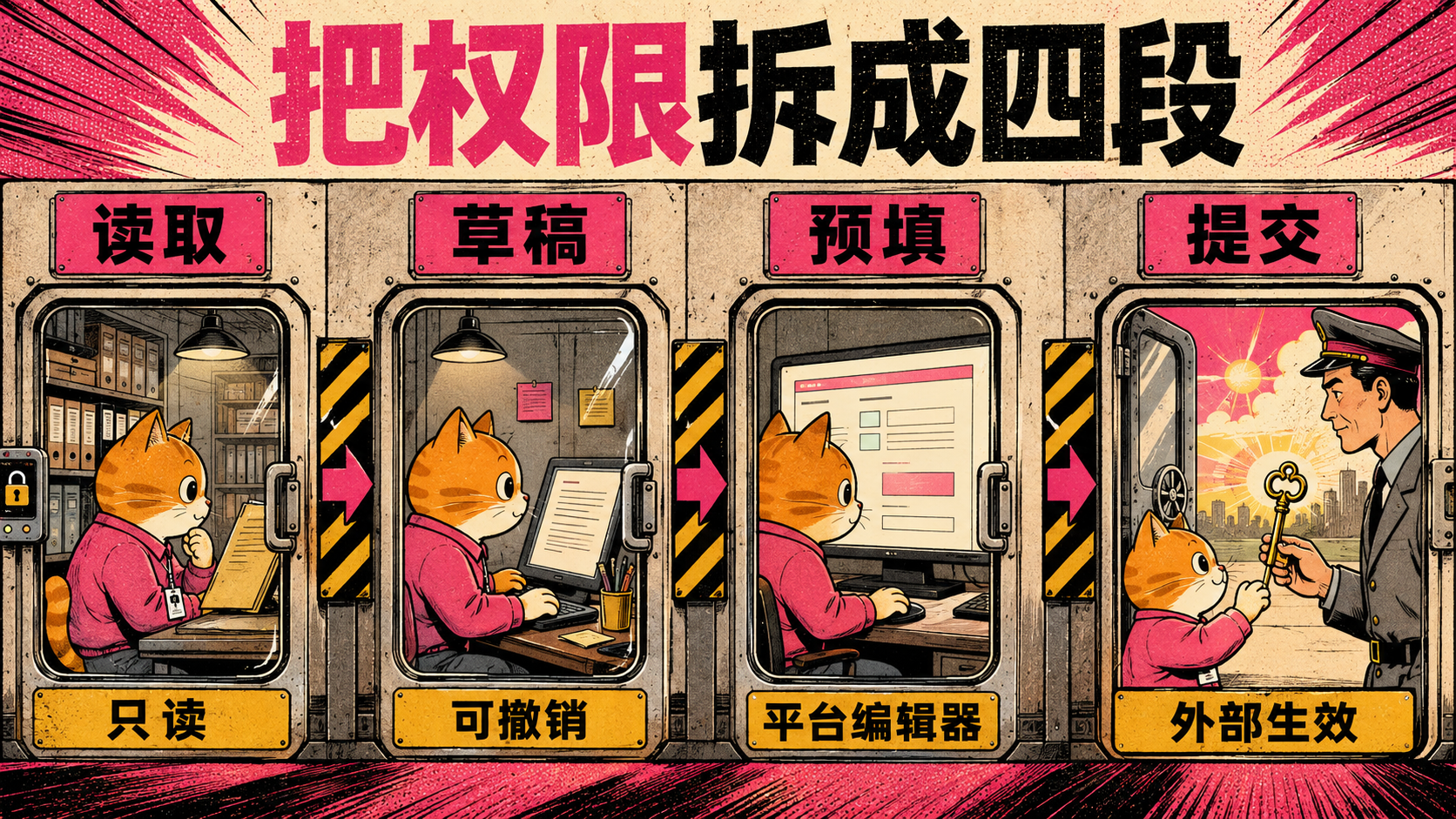 把权限拆成四段