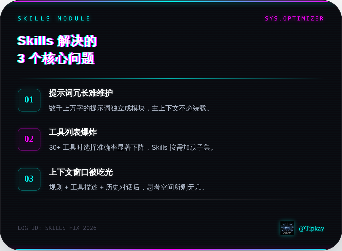 Skills 解决的 3 个问题